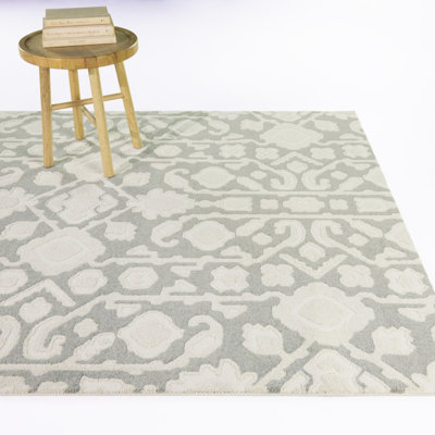 Tapis traditionnel biologique Nandor bleu/beige