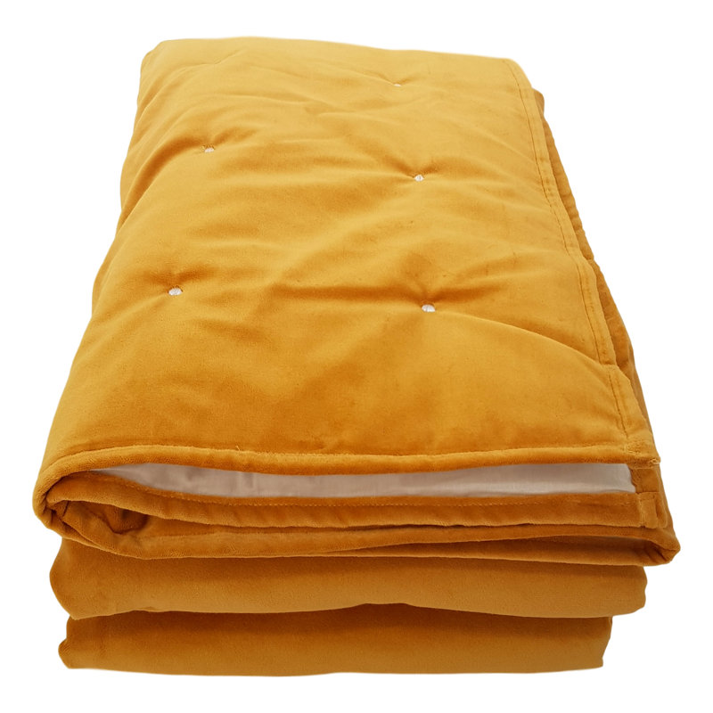 Aide Throw Blanket, Mustard