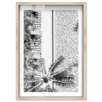 «Pool from Dessus Shadowbox Print Miami Art Prints» par Notoriart