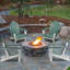 Chaise Adirondack pliante en PEHD Rakesh-730036813