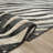 Abani Rugs TER160A Beige Black Diagonal Zebra Pattern Area Rug-299517838