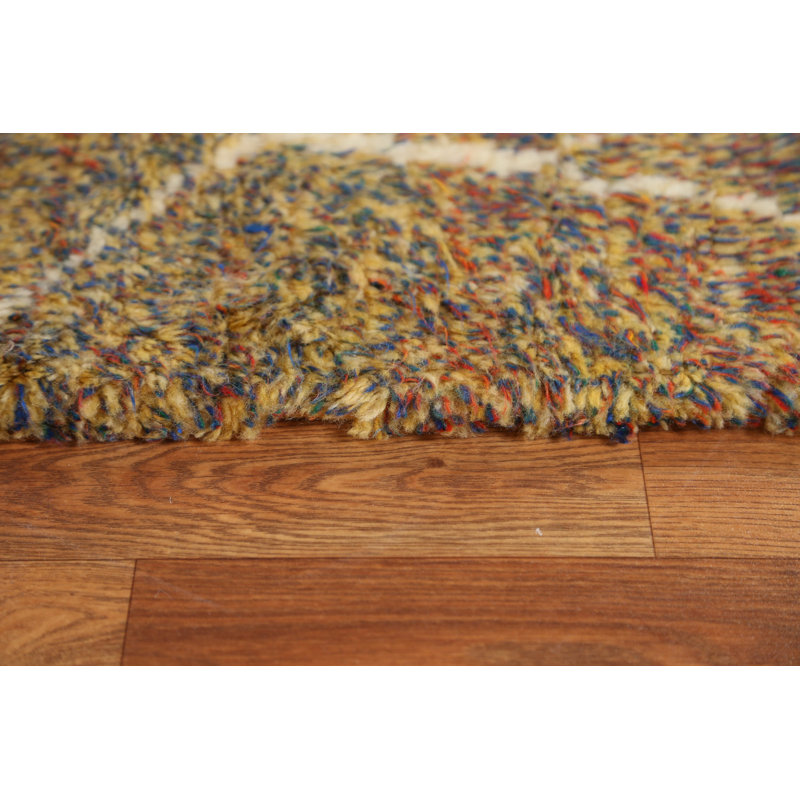 Tapis doré en laine 5 pi 0 po x 8 pi New Age