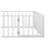 Diocles Metal Floor Bed Frame with Fence & Door-887592371-887592374