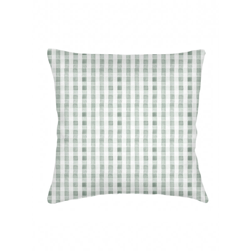 Printed Pillows Linen Gingham Accent Pillow, Green, Square 26", Pillow Cover Only - No Insert