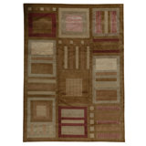 Hand Knotted Area Rug in Brown