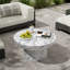 Table basse en faux marbre