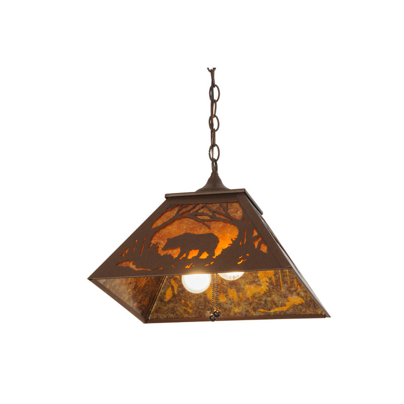 Rustic Lodge 2 - Light Pendant, Antique Bronze
