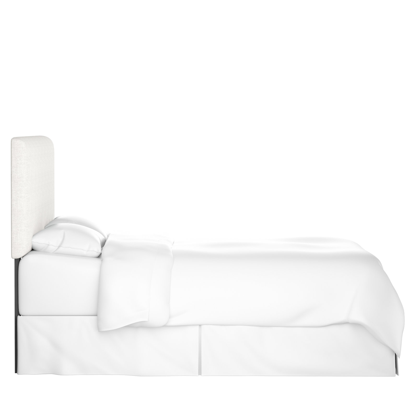 Eisley Upholstered Headboard, King, Zuma White Textured Linen