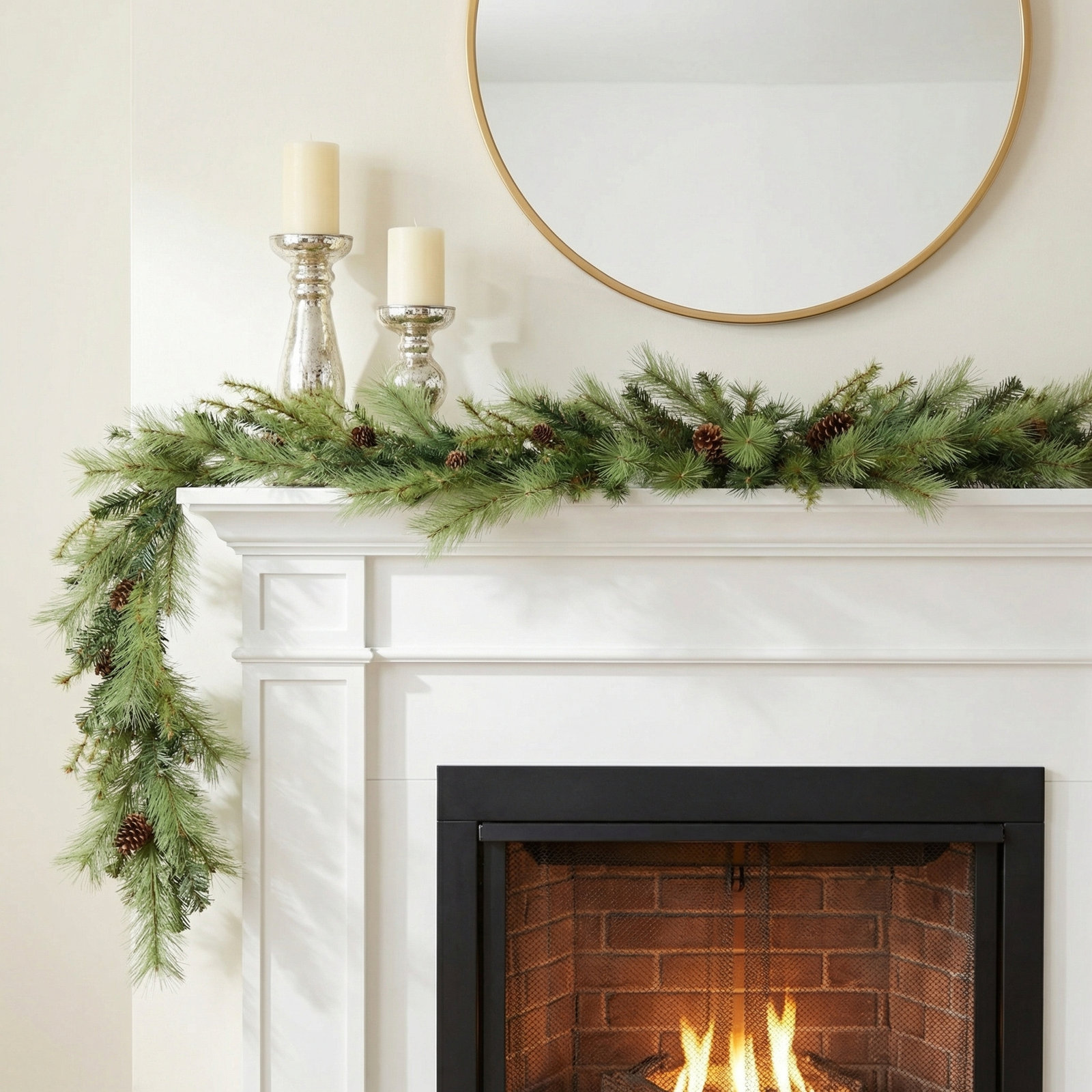 70'' in. Faux Pine Garland