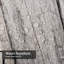 Plancher décoratif gris foncé à panneau abstrait en bois gris avec 12 crochets-788961989