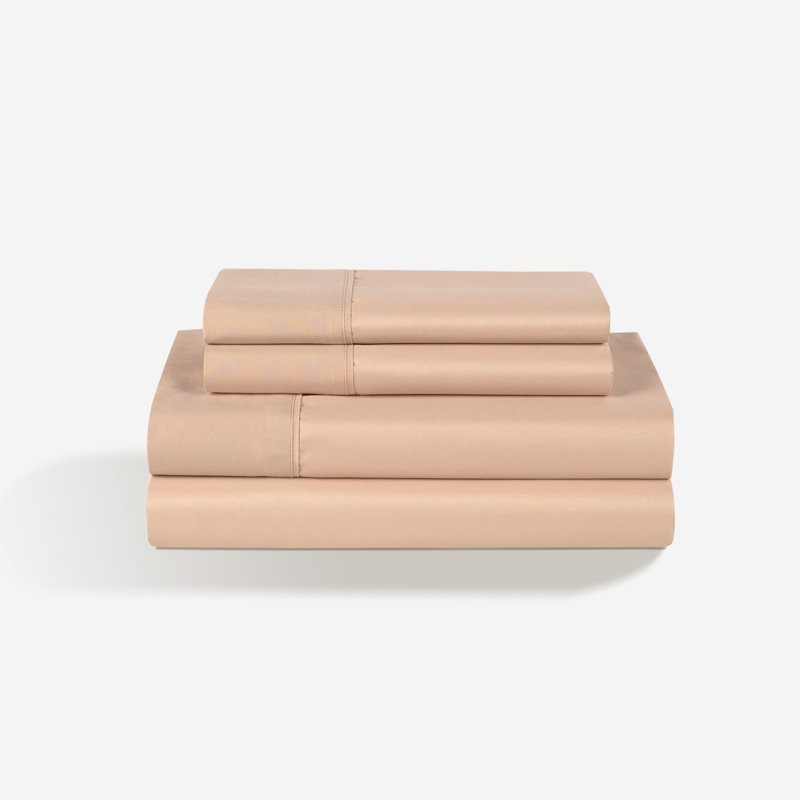 Ensemble de literie Bedgear Basic - Literie essentielle respirante, douce et légère, Beige moyen