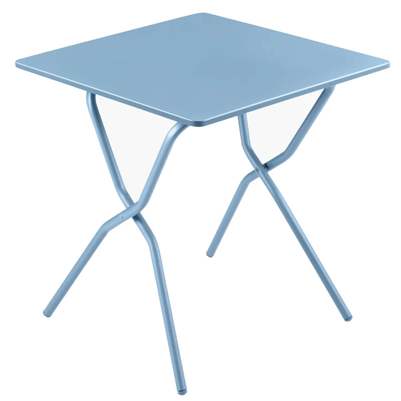 27.56'' Rectangular Folding Table, Sky Blue