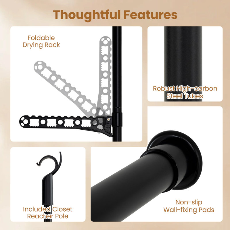 Steel Freestanding 0 - Hook Coat Rack
