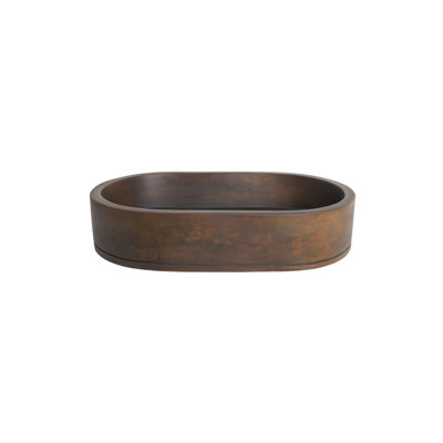 Barclay Uri 22.75'' Concrete Oval Bathroom Sink