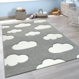 Hotwells Area Rug in Gray/White