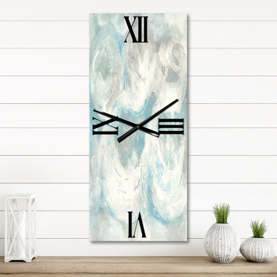 Pale Blue Shade IV - Coastal Wall Clock