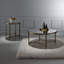 Table de bout Aditya, finition miroir et laiton antique