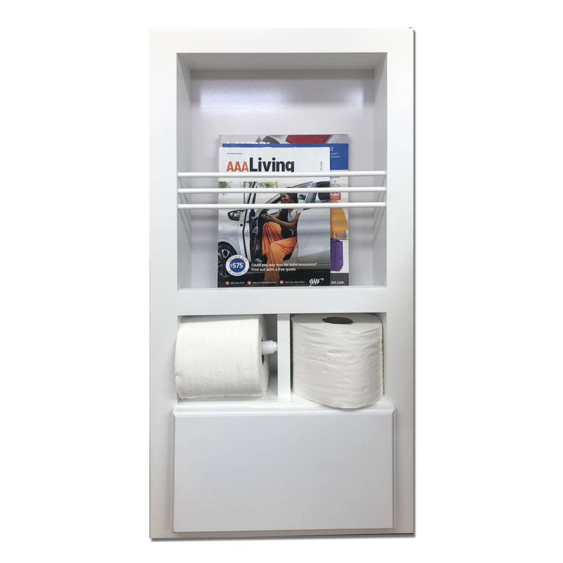 Meridian Magazine Rack, White