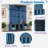 Farmhouse Hall Tree with 4 Hidden Hooks, Walnut Seating Bench, 8-Door Shoe Cabinet & Open Compartments for Entryway-1493611587