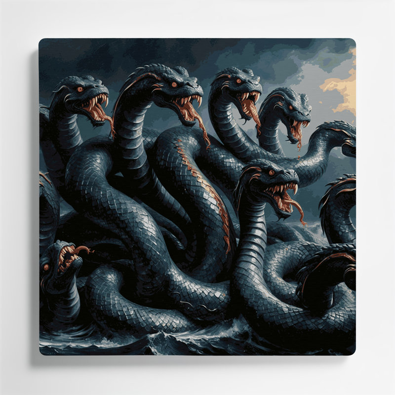 Art mural en métal Sci Fi Hydra