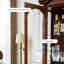 Vitrines en bois massif noisette + verre