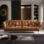 Coussin de canapé standard brun 101 % polyester-1123359182