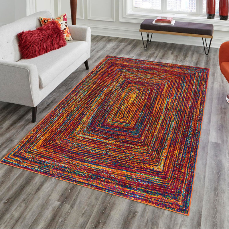 Tapis Weedman Rainbow Calypso, Rectangle 9 pi x 12 pi