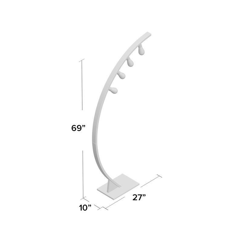 Lampe sur pied arquée 69 po Bressler