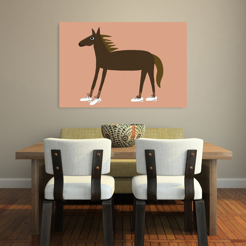 Cheval, espadrilles modernes, art mural cheval