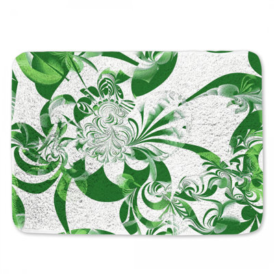 Tapis de bain à motif floral