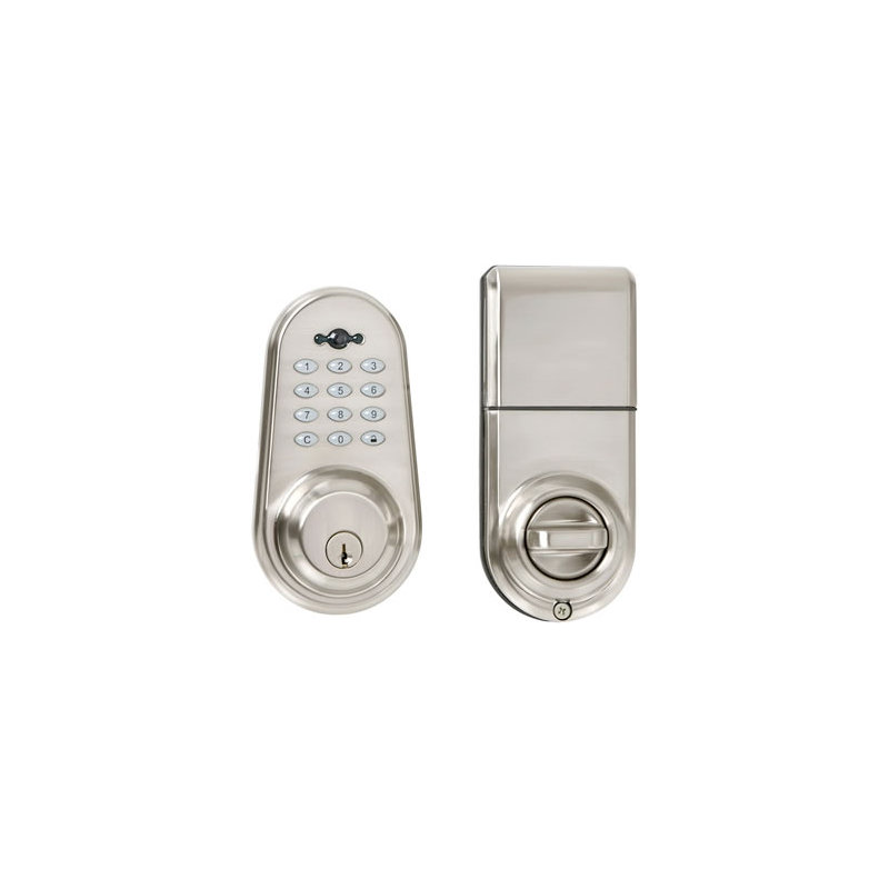 Single Cylinder Deadbolt, Satin Nickel