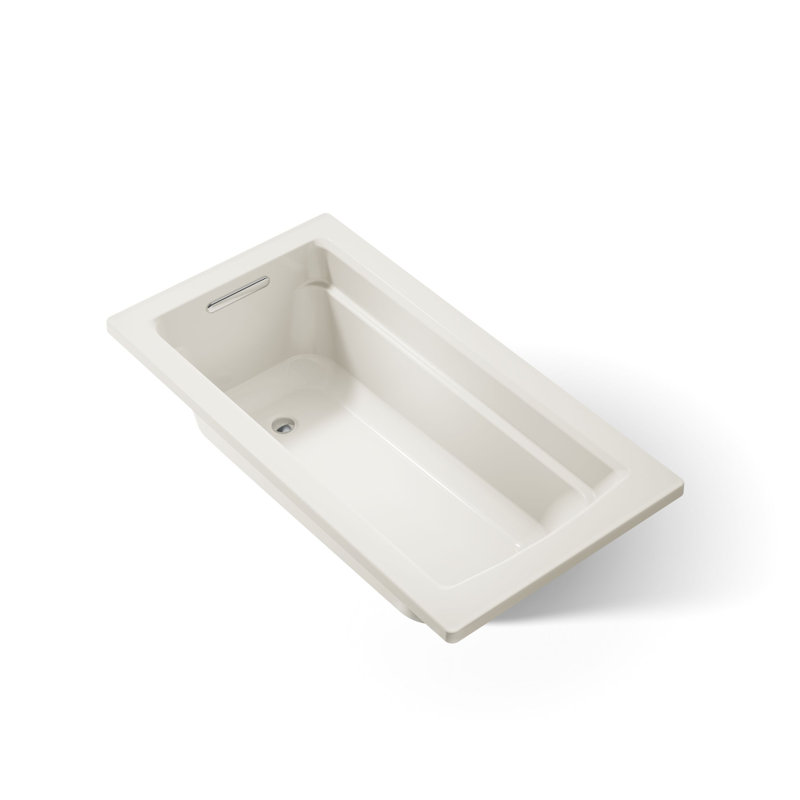 Archer Drop-In Bath with Reversible Drain, Biscuit