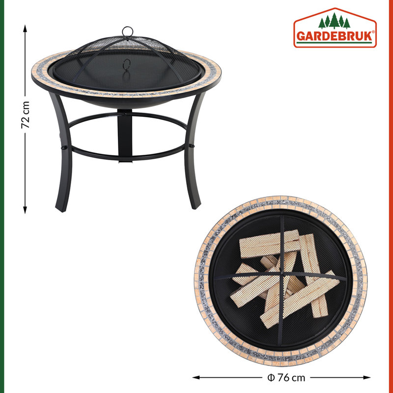 Round Steel Smokeless Fire Pit