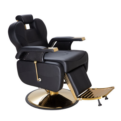 Hydraulic Barber Chair - 440lbs Heavy Duty Reclining Salon Chair, Adjustable Height, 360° Swivel, Reclining Styling Chair For Barbershop/spa/salon/home Studio