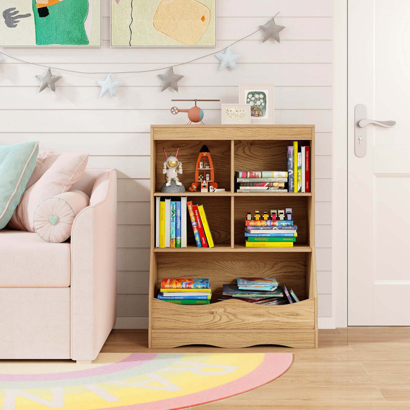 Bibliothèque pour enfants 34,5 "avec ensembles anti-basculement