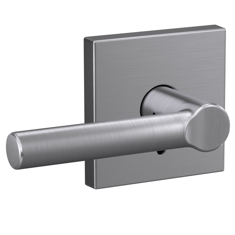 Custom Broadway Non-Turning Lever with Collins Trim, Satin Chrome