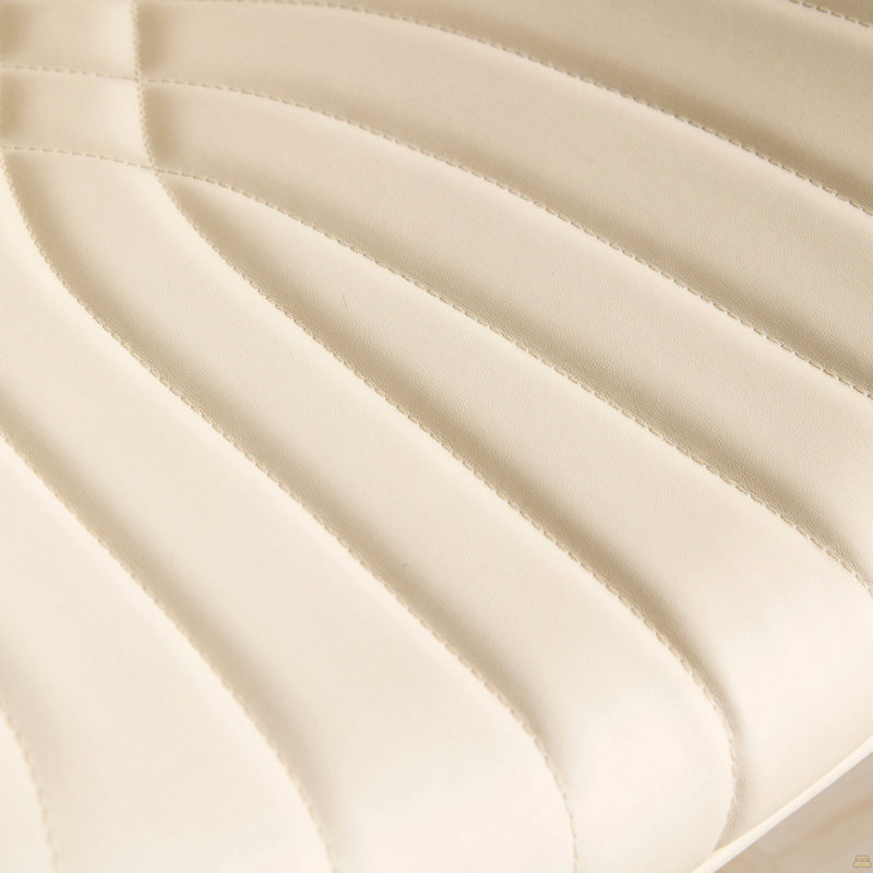 Chaises de bar pivotantes à 360 ° Bentwood, Beige, 2