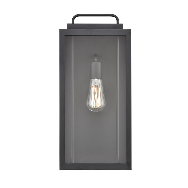 Applique murale d'extérieur 1 lumière Decesare, H 19,2 po x l 8,5 po x P 6,6 po