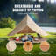 Tente de camping en toile de camp 4 saisons VEVOR-97761911-97761912