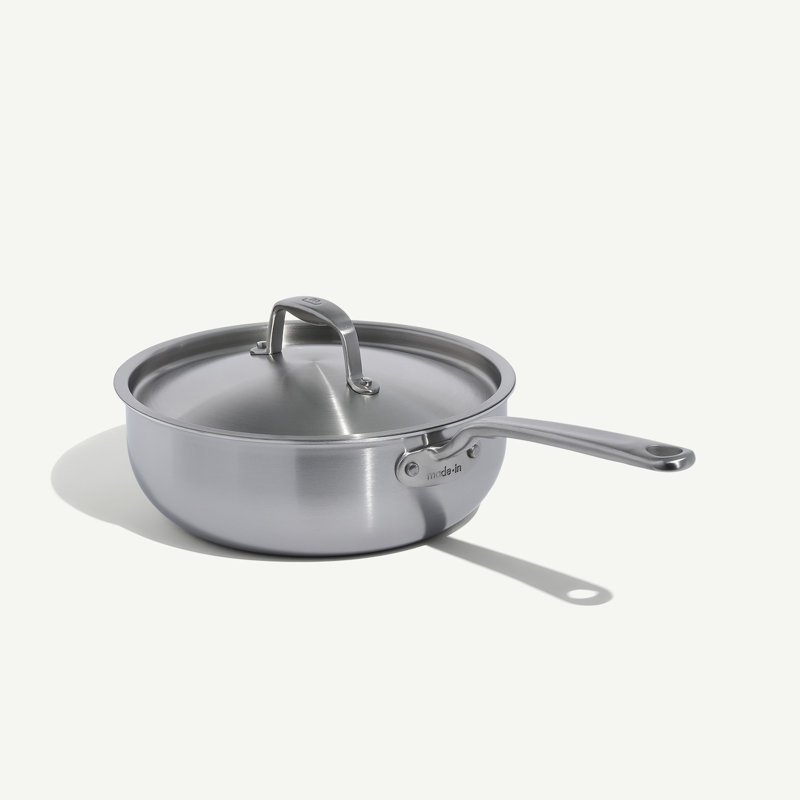 Stainless Clad 3 qt. Saucier with Lid, 3.2 Qt.