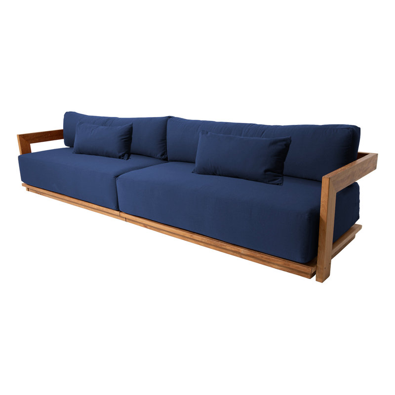 Hermosa Outdoor 4 - Seat Patio Sofa, Navy