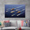 Impression sur toile marine: art marin moderne pour la décoration intérieure, toiles à cadre blanc 1P