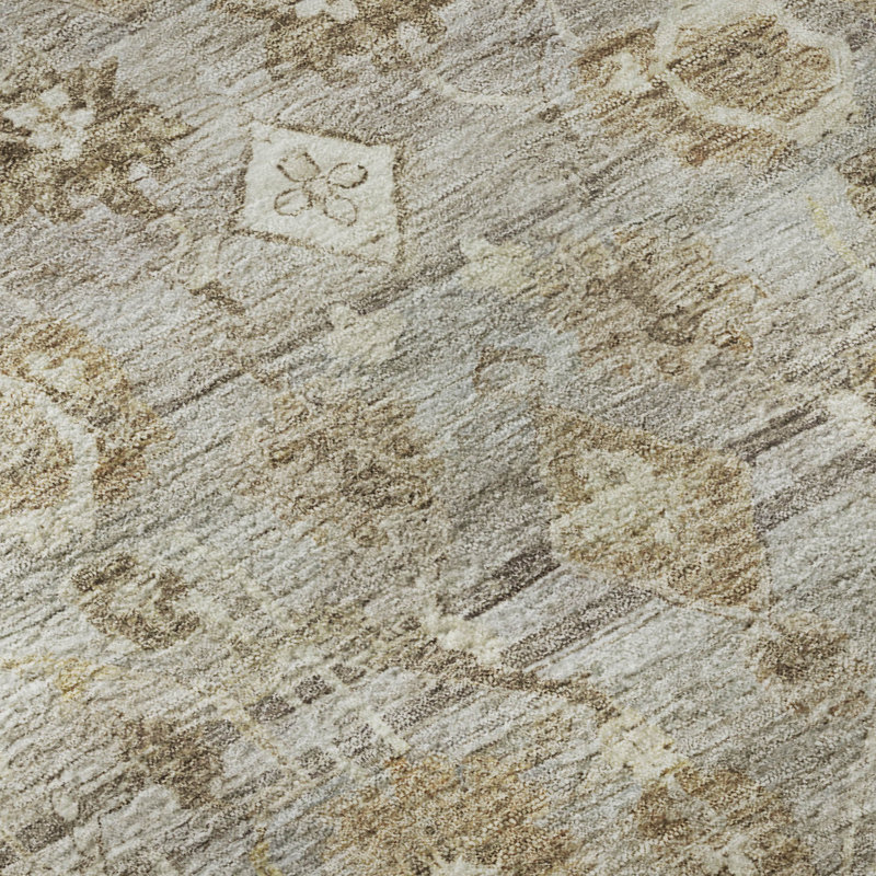 Premium Machine Washable Maag AMF1772 Global Rug, Round 8'