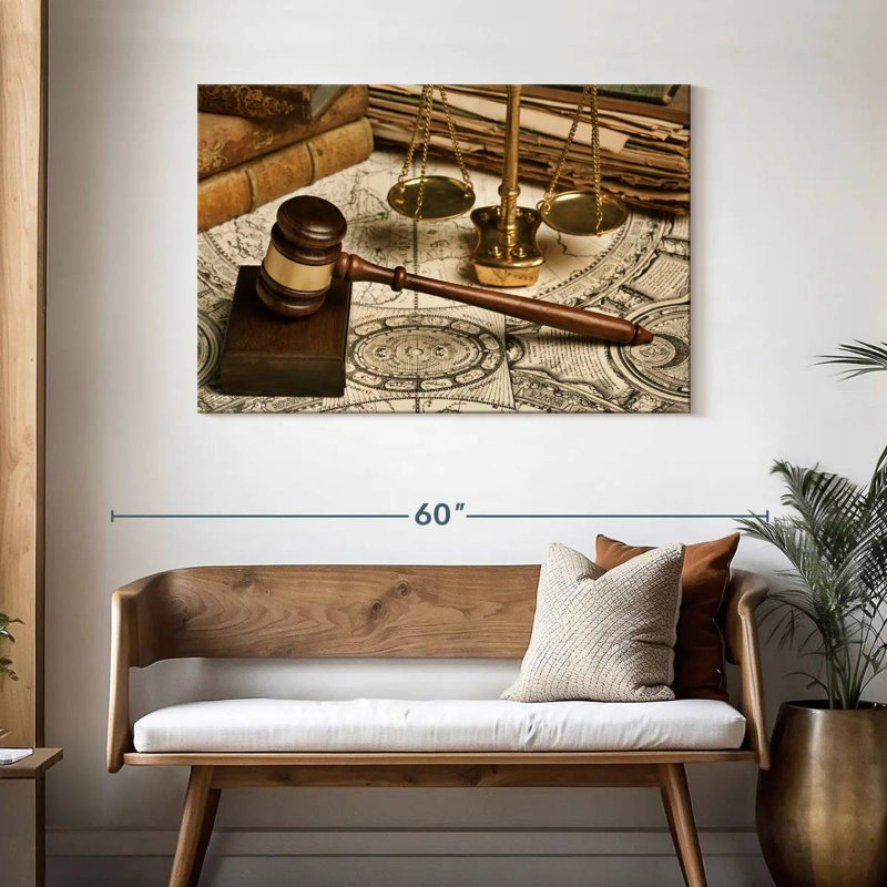 Alcaraz Vintage Justice Concept, H 30 po x l 45 po