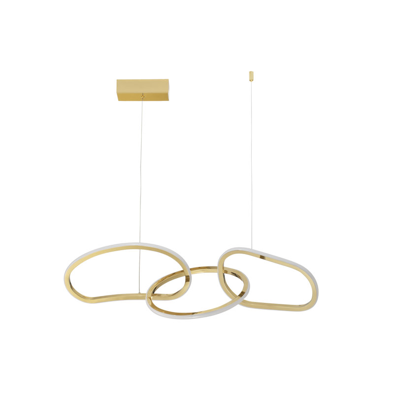 3 - Light Gold LED Unique/Statement Pendant