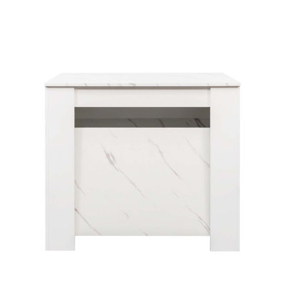 Wooden Frame Multifunctional Extendable Dining Console Table