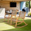 Chaise berçante d'extérieur 2 pièces en osier-1207740505
