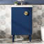Meuble-lavabo bleu français de 20 po avec lavabo en céramique, porte à fermeture douce et meuble-lavabo élégant, bleu