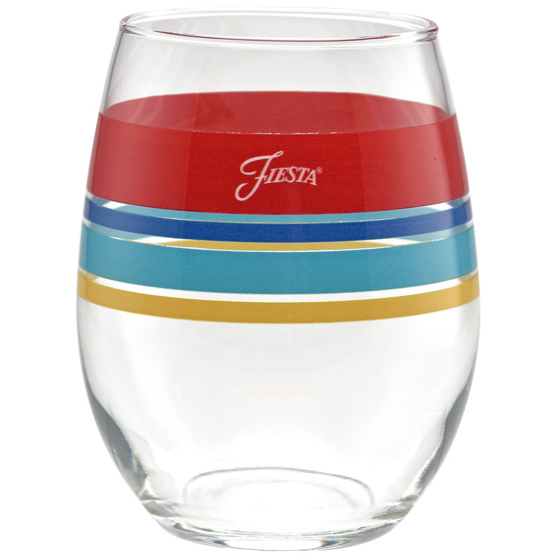 Verre Fiesta Edgeline, Verre à vin sans pied 15 onces