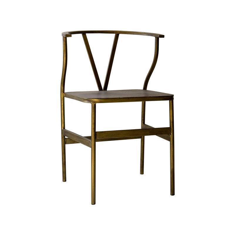 Chaise d'appoint en fer or